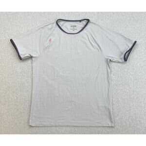 Rhone Shirt Mens Medium Gray Performance Stretch Short Sleeve Crewneck Pullover